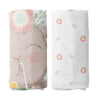 Loulou 100% Cotton Muslin Blanket Set (90x90 cm 2-piece)