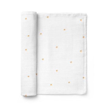 Stars Big &amp; Bold Washed Muslin Blanket - 120x120 cm