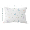 Dino 100% Cotton, Satin Baby Pillowcase - 35x45 cm