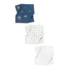 Space Planet Muslin Blanket Set (70x70 cm 3-Piece)