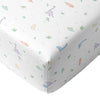 Dino 100% Cotton Satin Baby Fitted Sheet - 70 x 140 cm