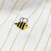 Happy Bee Embroidered 100% Cotton Muslin Blanket Set (90x90 cm 2-Piece)