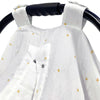 Stars 100% Cotton Muslin Snap Stroller Cover