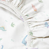 Dino 100% Cotton Satin Baby Fitted Sheet - 70 x 140 cm