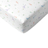 Dino 100% Cotton Satin Fitted Sheet Set - 140x200x30+50x70cm