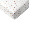 Forest Amigos 100% Cotton Satin Fitted Sheet Set 120x200cm + 50x70cm